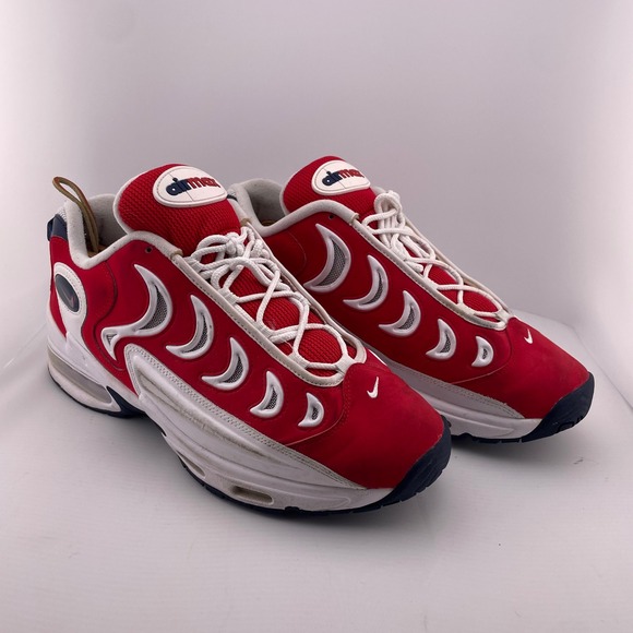 Nike Air Max Throwback Running Shoes Red White Sneakers CN0051-600 US 11